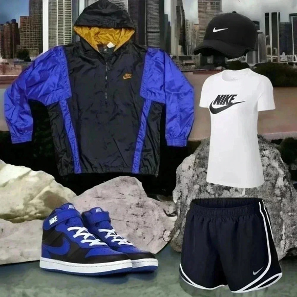 Vintage Y2K Nike  Color block Oversized Jacket. Size Large. Unisex - Picture 3 of 9